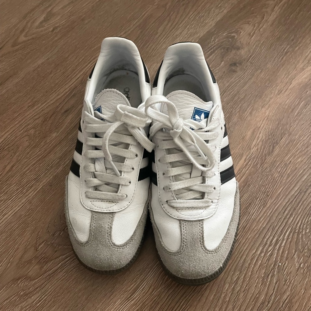 Adidas Samba OG White and Gray Sneakers Classic Design
